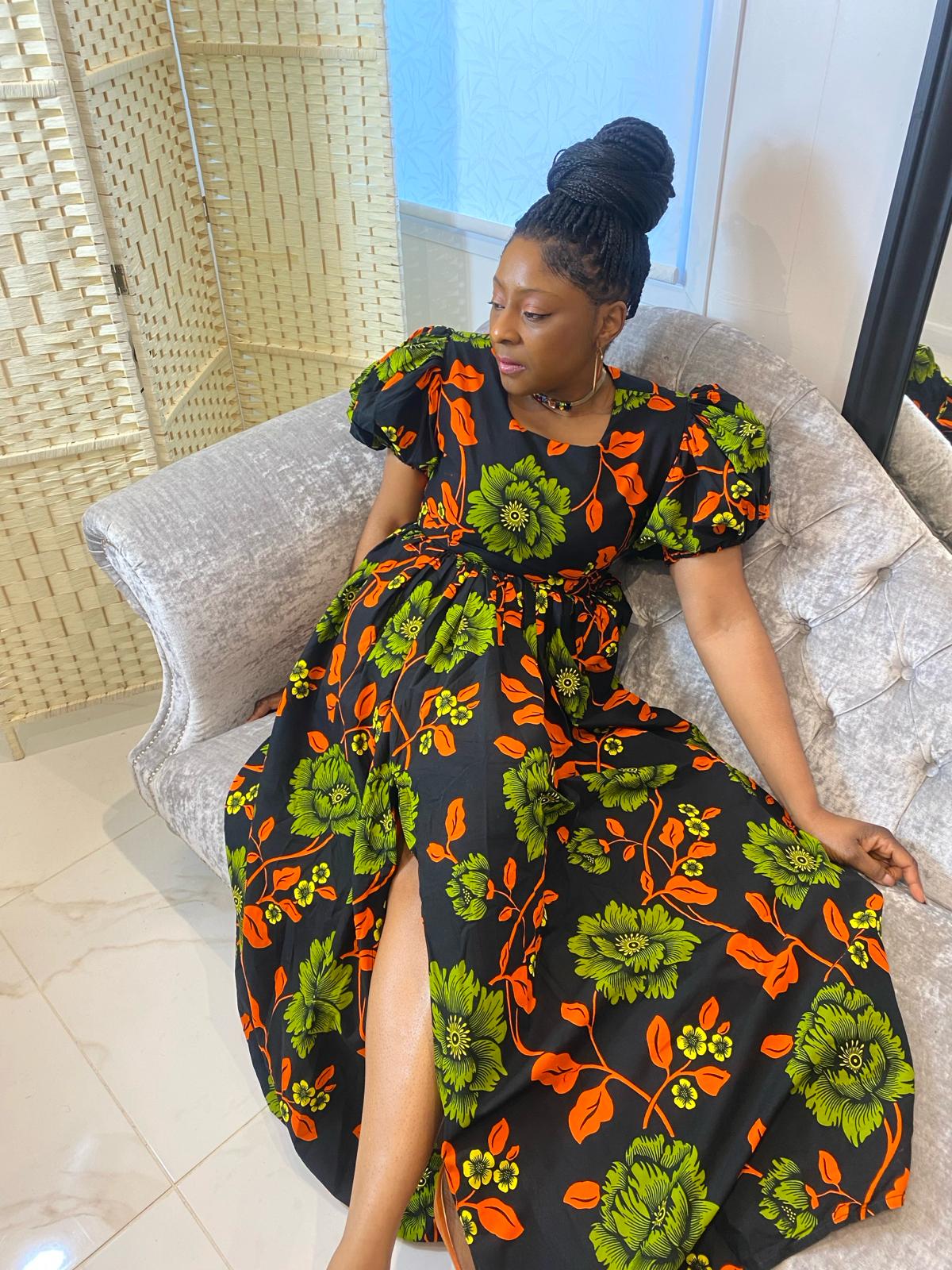 AFRICAN PRINT UZO MAXI DRESS