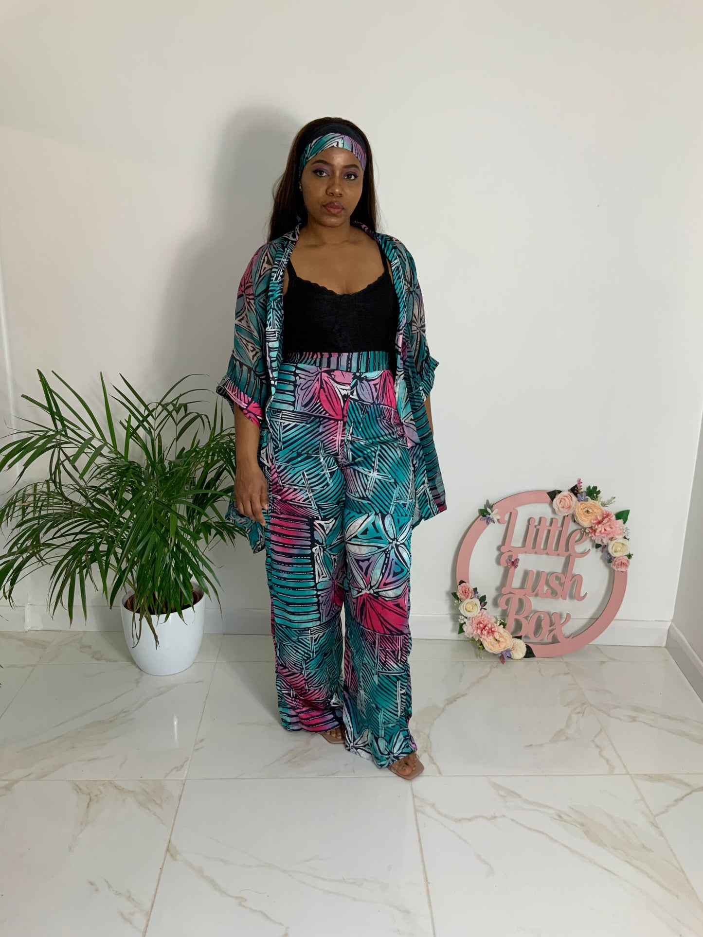 ASWER TROUSER AND KIMONO SET