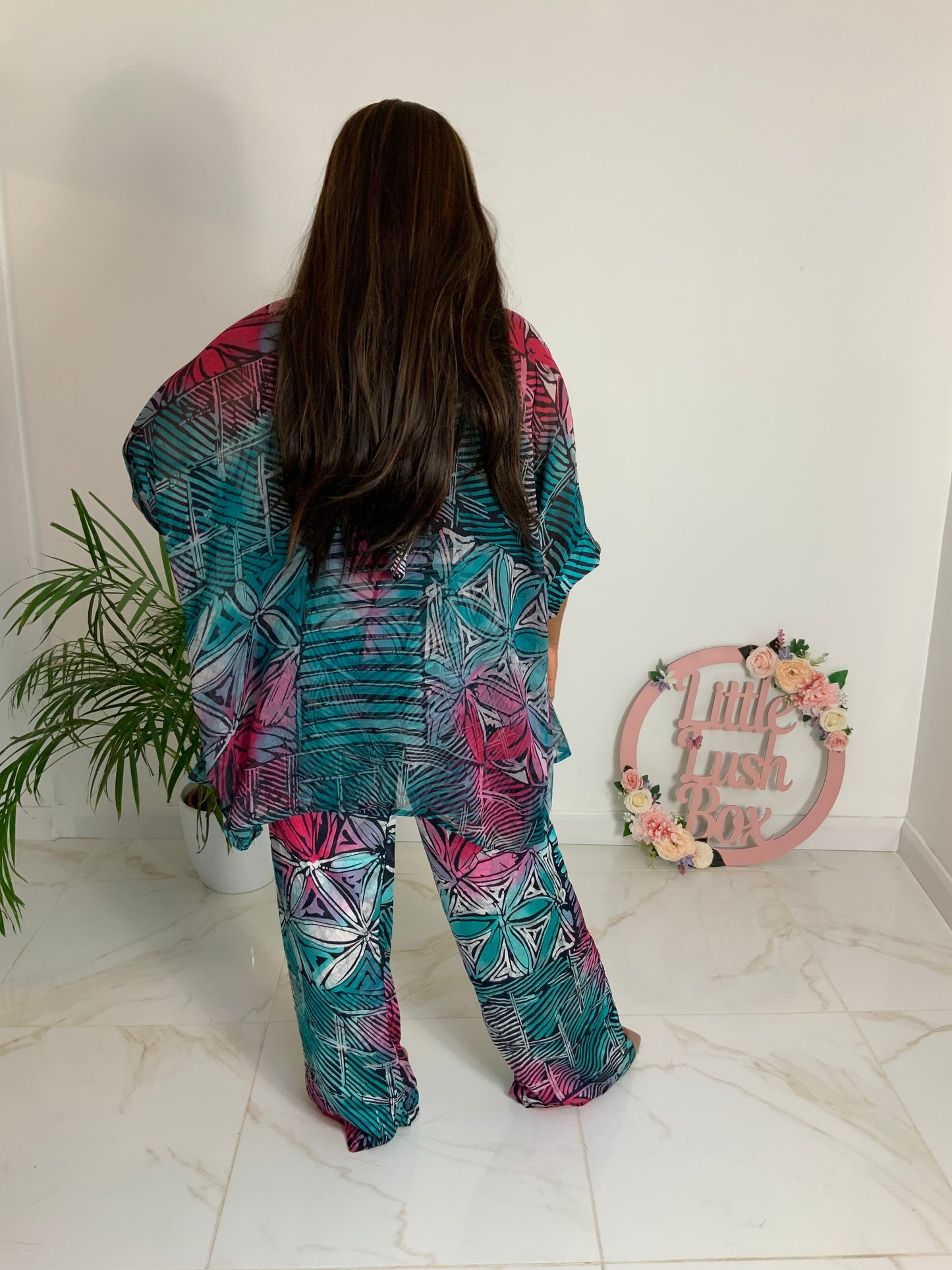 ASWER TROUSER AND KIMONO SET