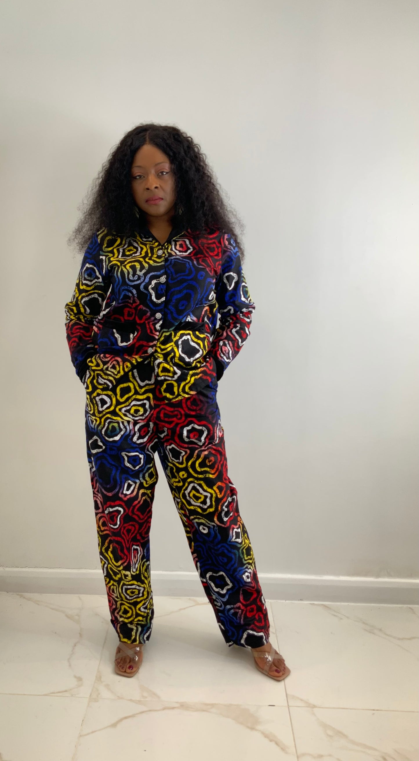 AFRICAN PRINT BENITA JACKET AND TROUSER SET