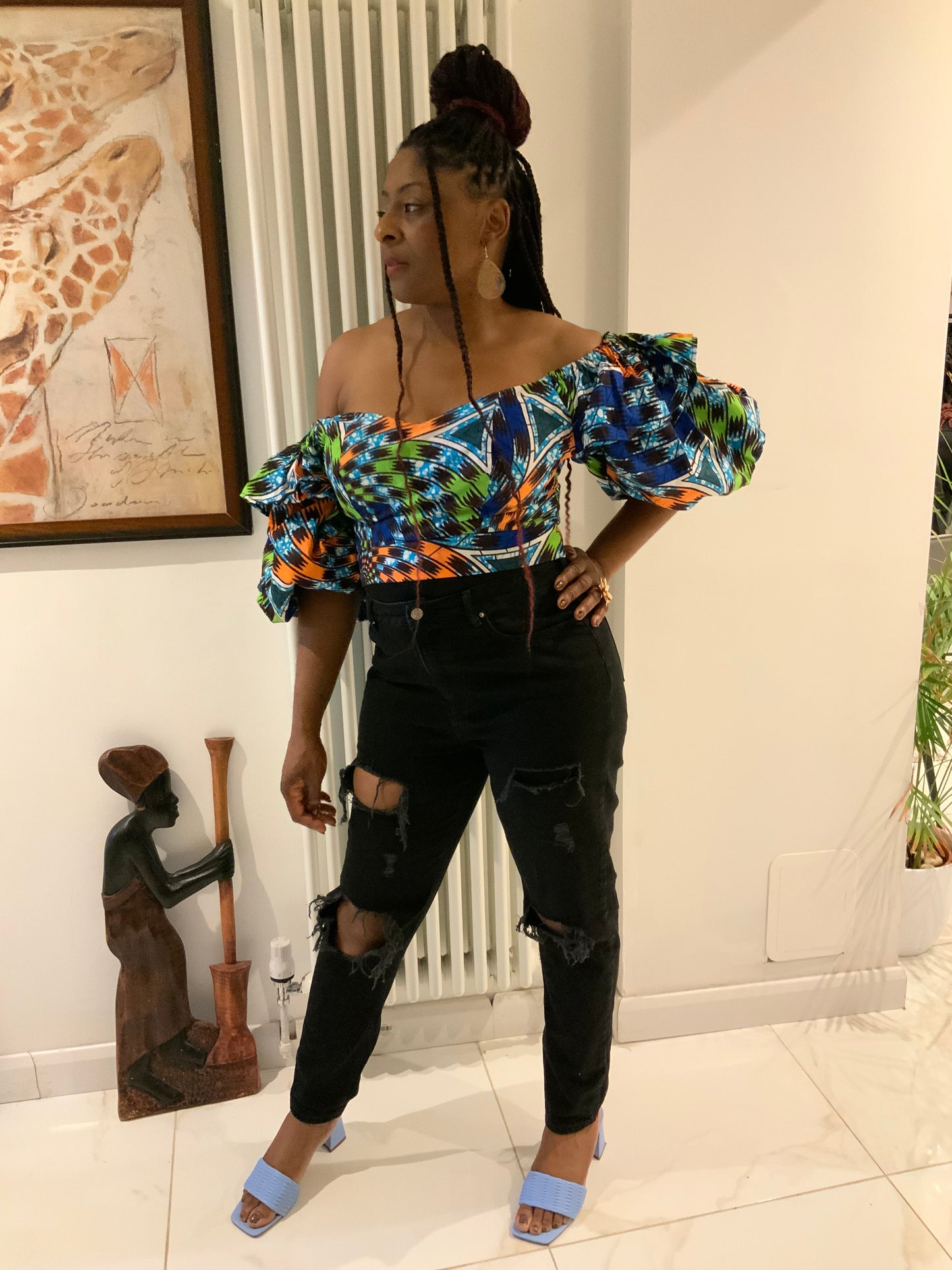 NMA CROP TOP AND MAXI SKIRT SET