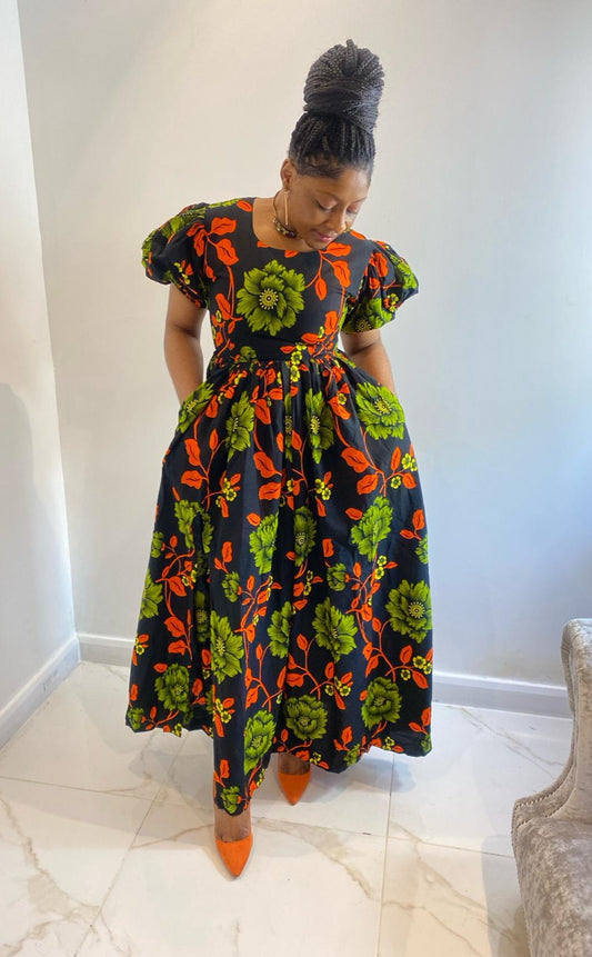 AFRICAN PRINT UZO MAXI DRESS