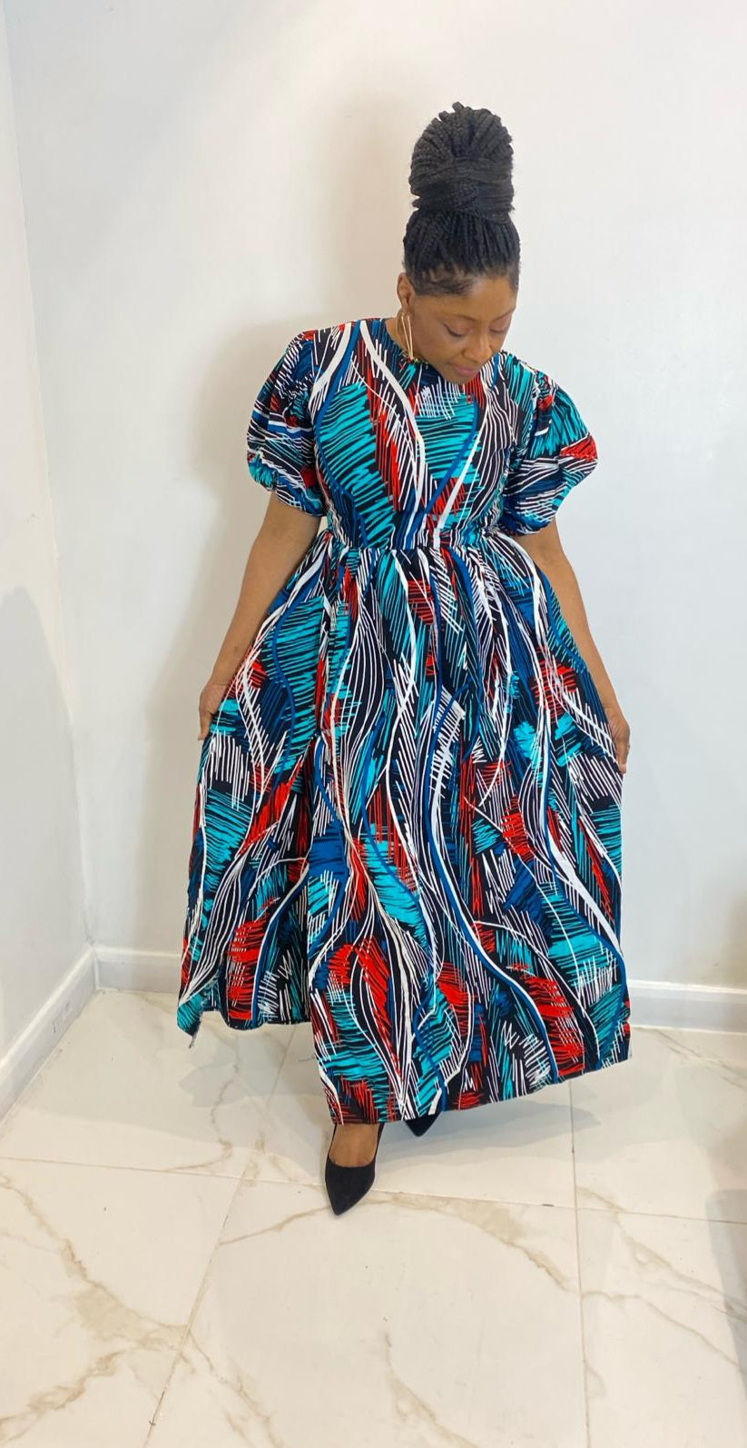 AFRICAN PRINT AFOMA MAXI DRESS