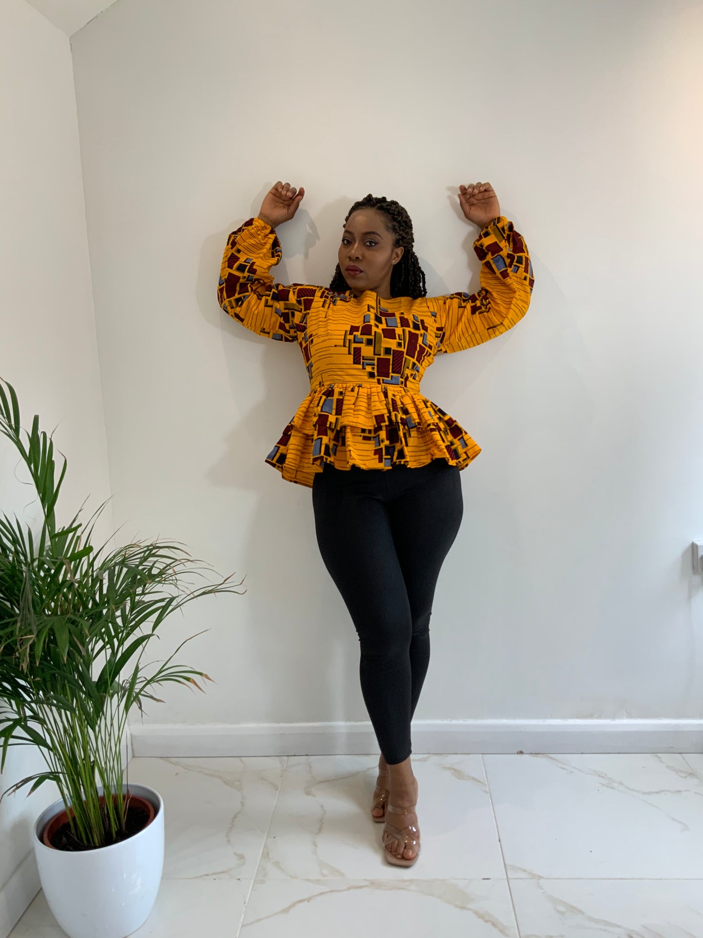 CHISOM PEPLUM TOP