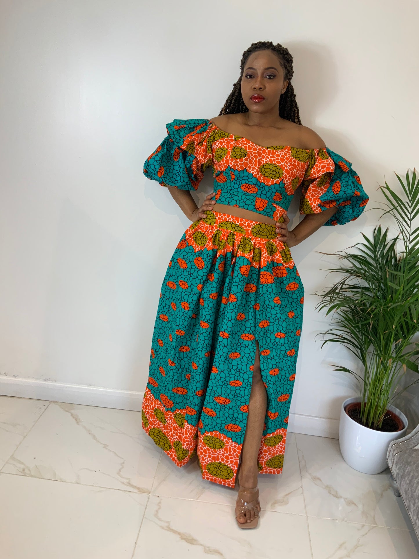 YINKA CROP TOP & MAXI SKIRT SET