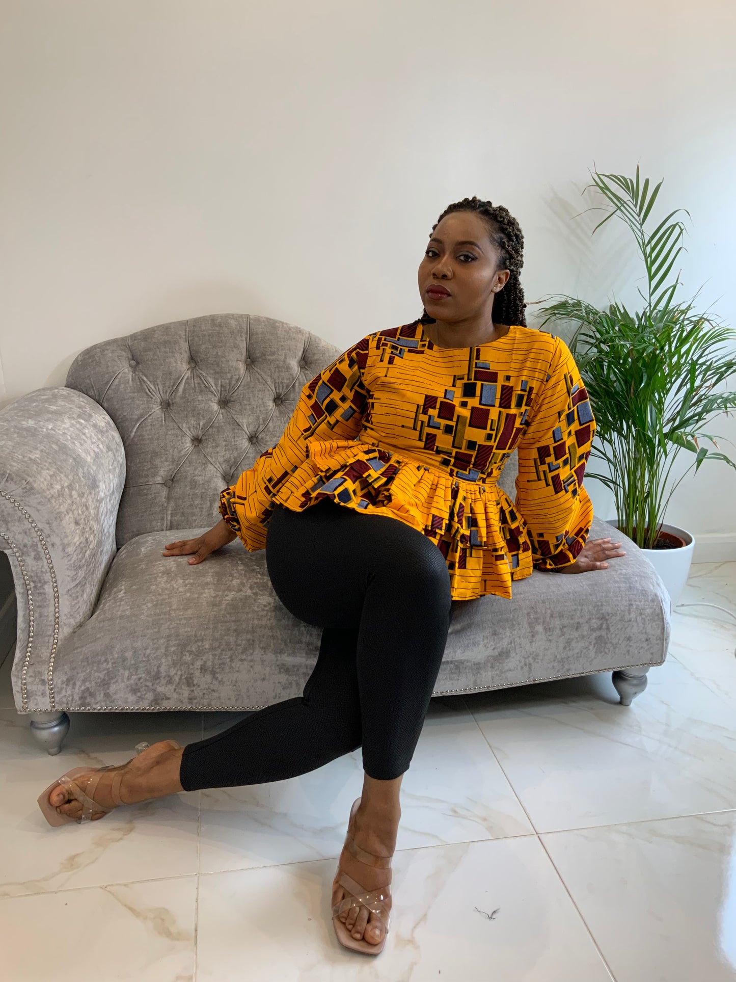 CHISOM PEPLUM TOP