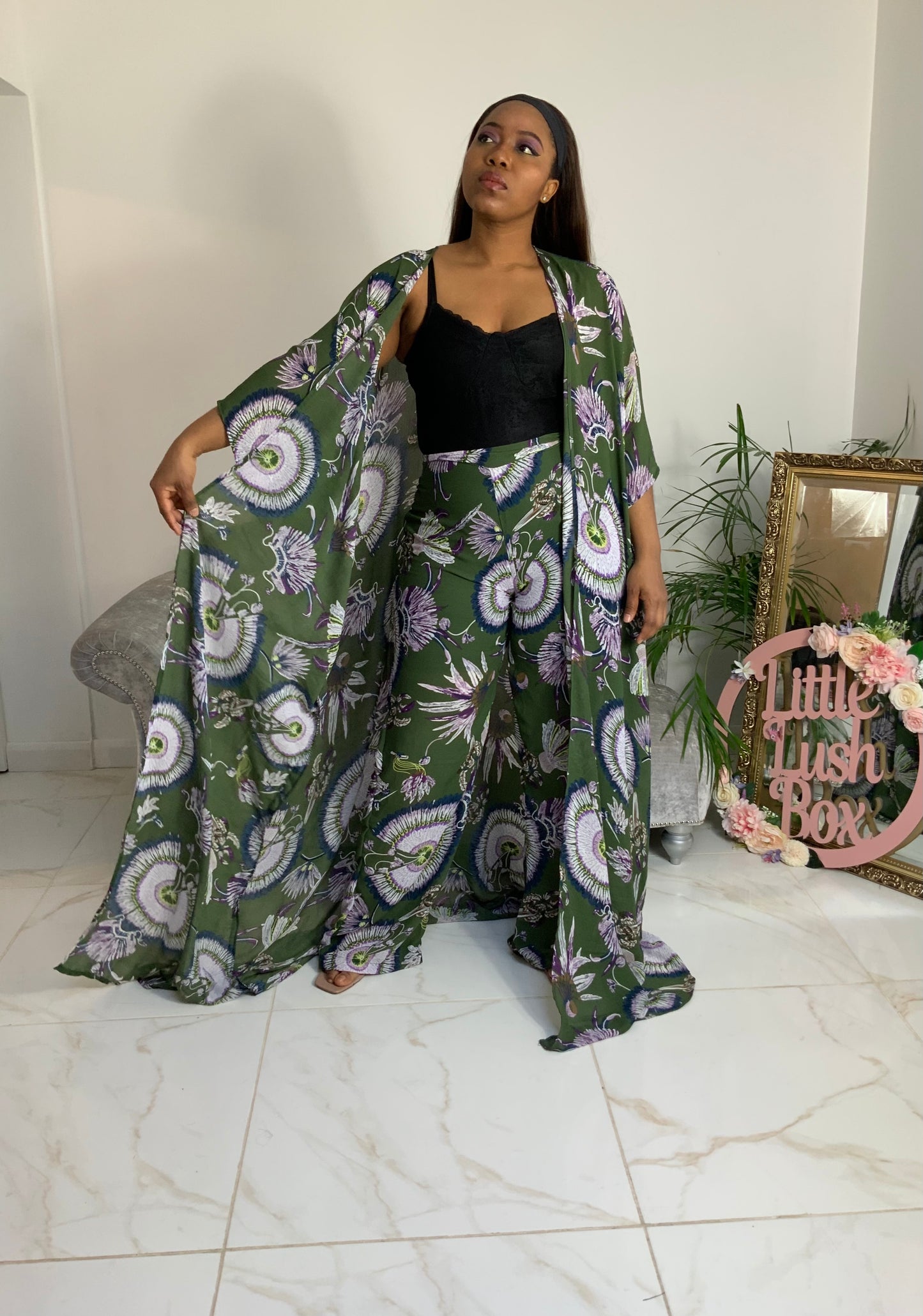 SERENA TROUSER AND KIMONO SET