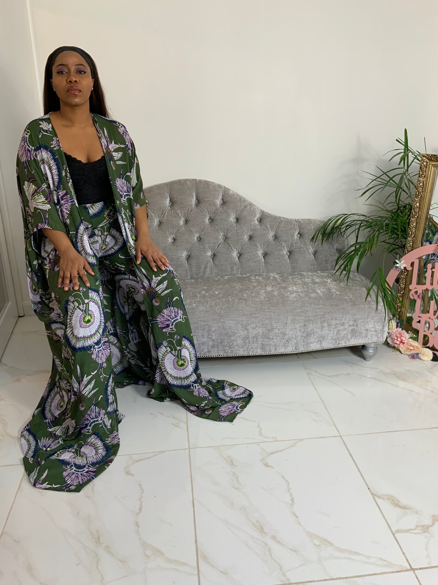 SERENA TROUSER AND KIMONO SET