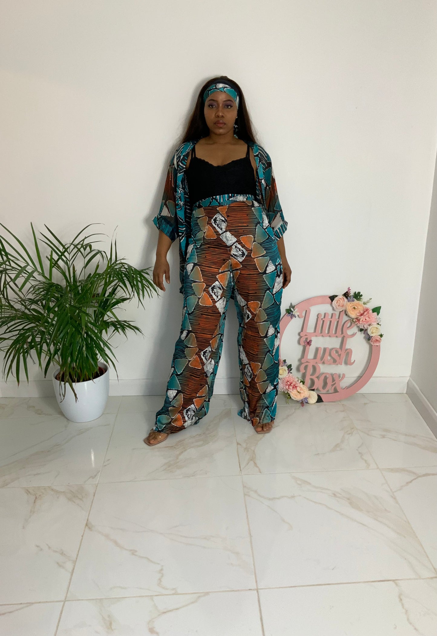 ASYER TROUSER AND KIMONO SET