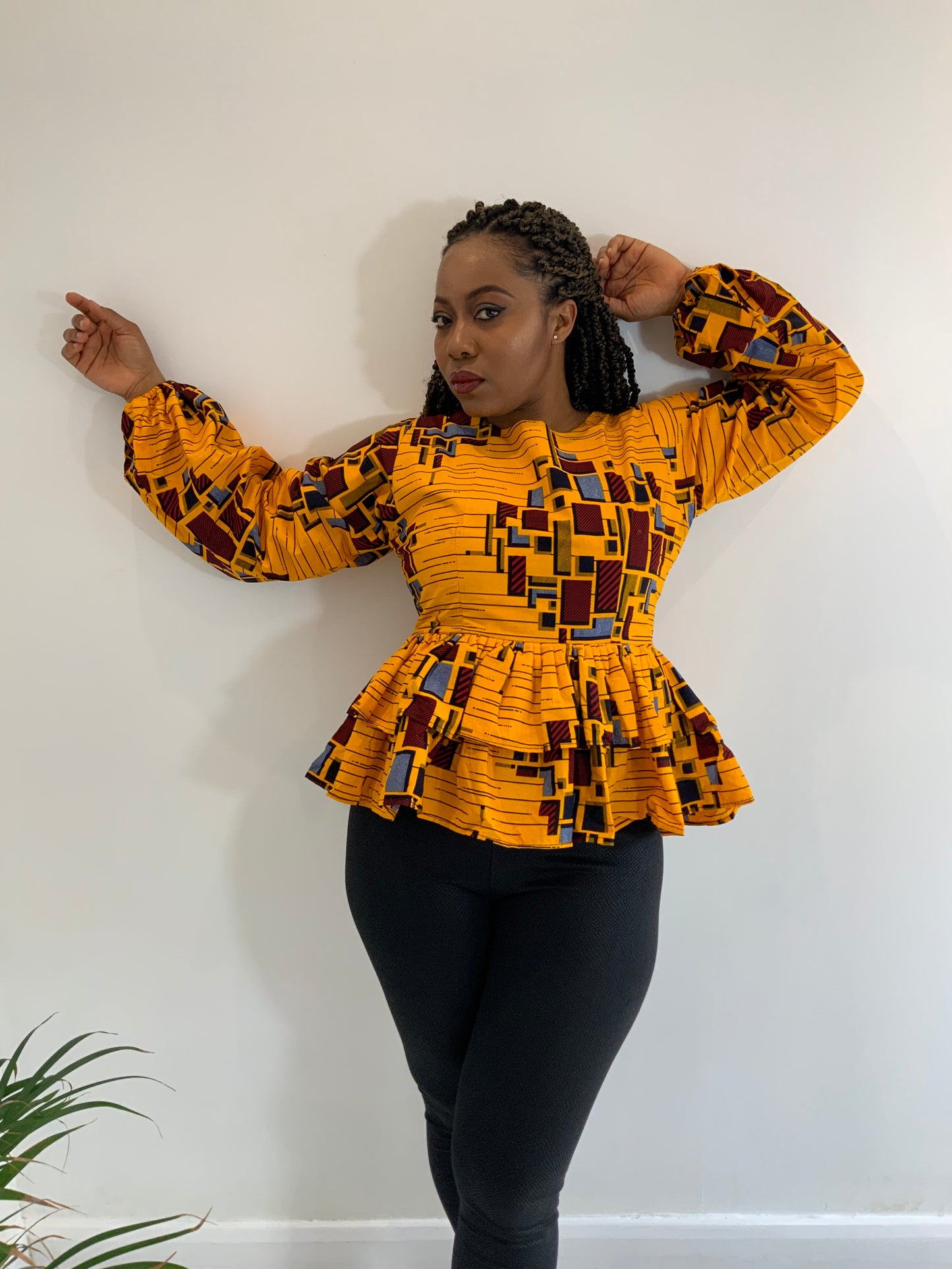 CHISOM PEPLUM TOP