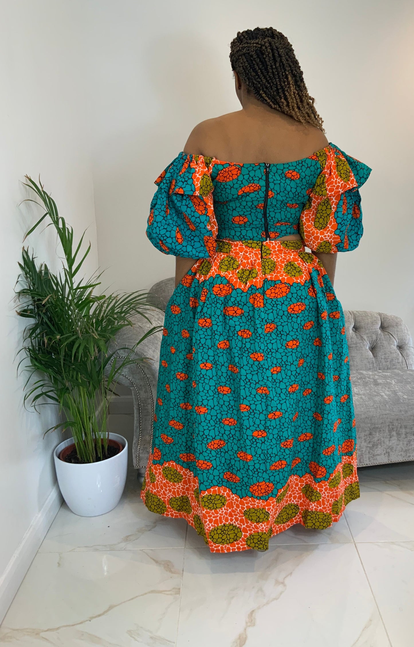 YINKA CROP TOP & MAXI SKIRT SET