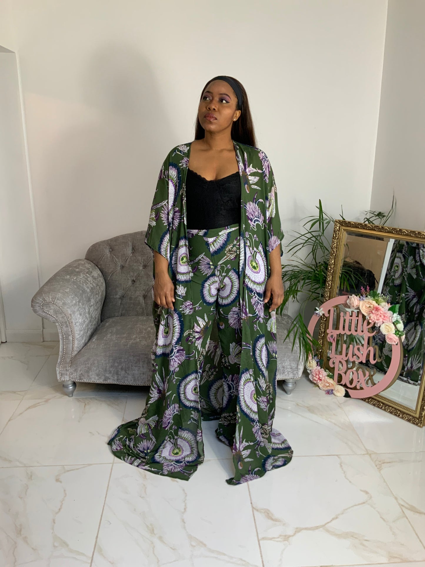 SERENA TROUSER AND KIMONO SET