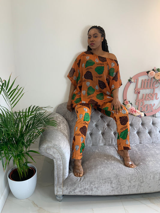 GERI TOP AND TROUSER SET