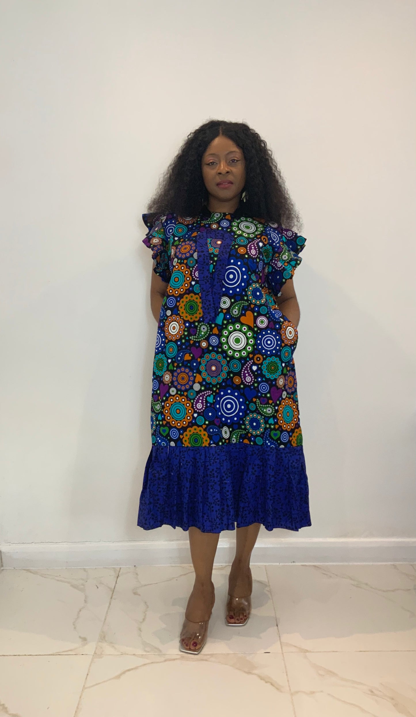 AFRICAN PRINT LARA DRESS