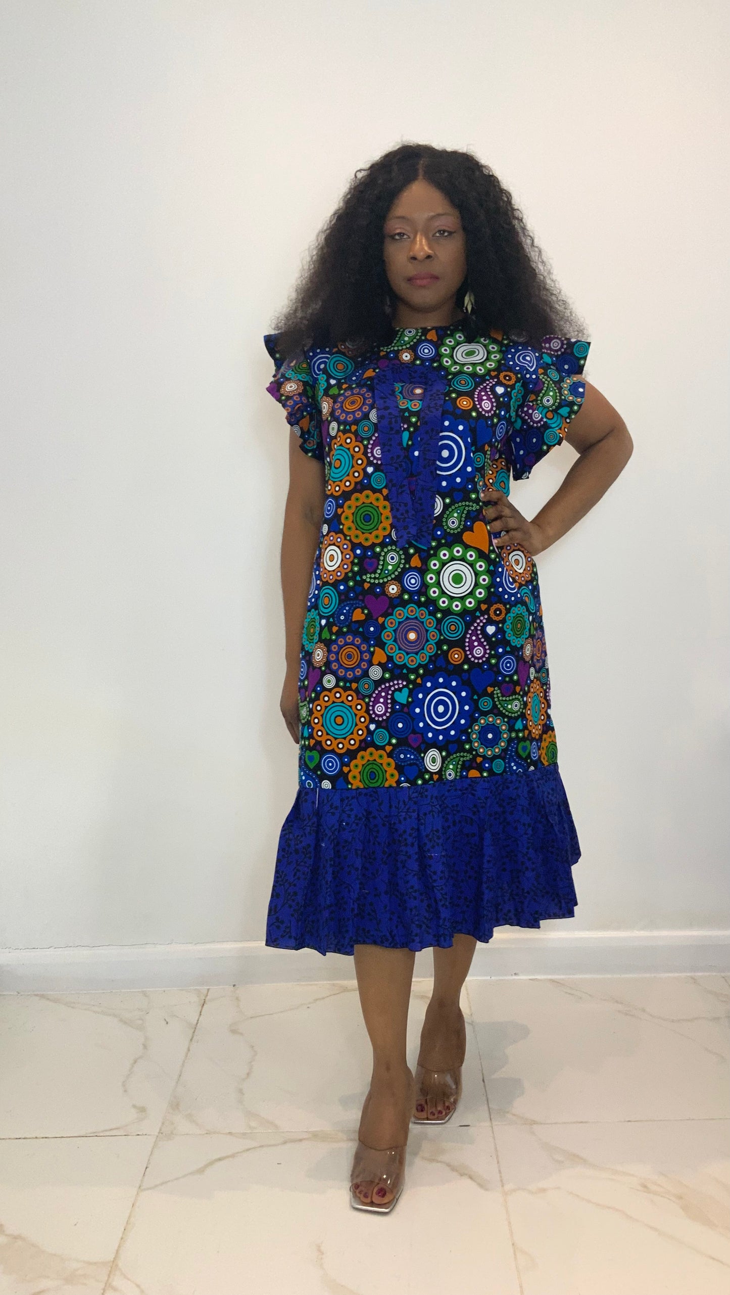 AFRICAN PRINT LARA DRESS