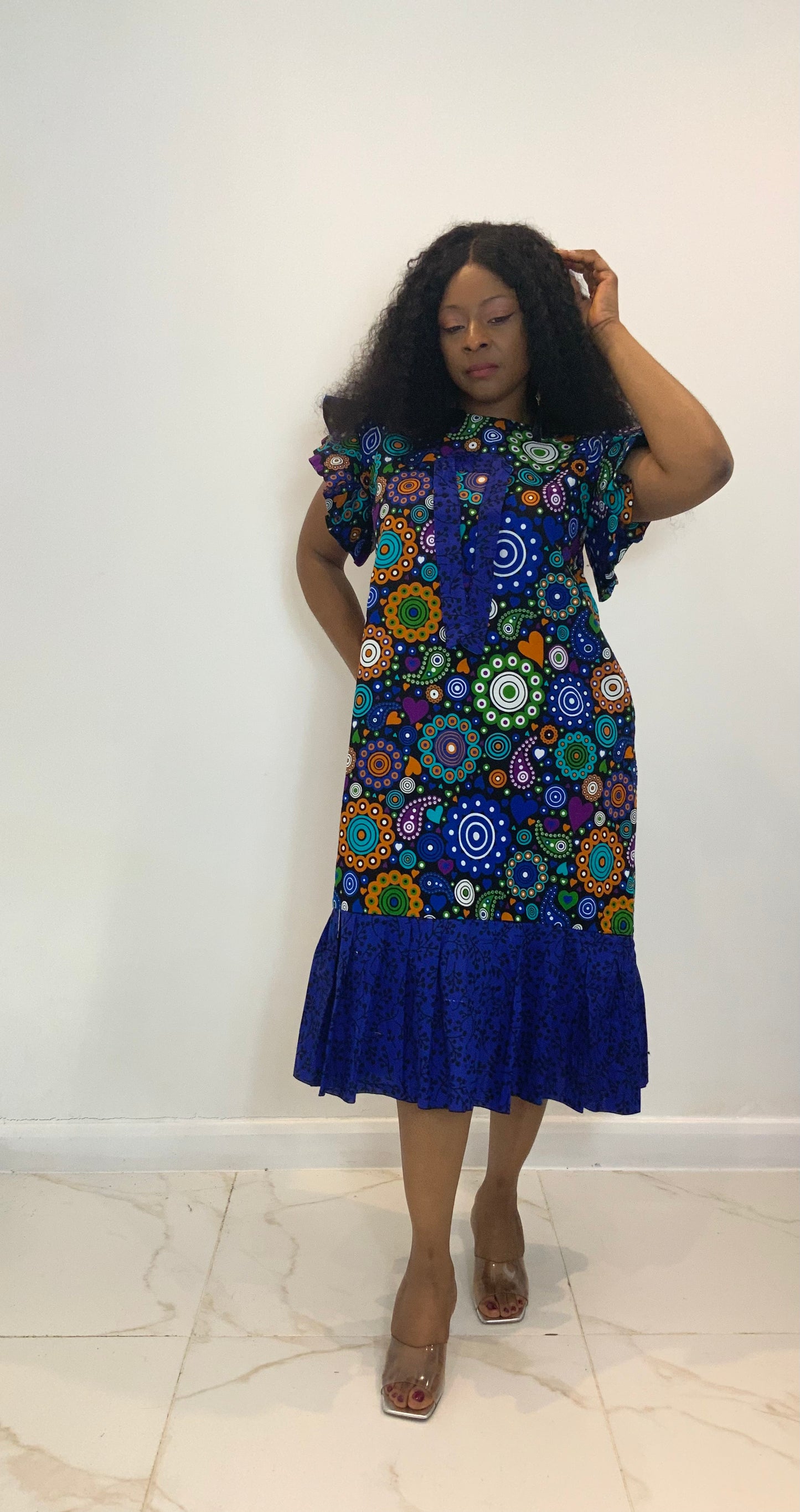 AFRICAN PRINT LARA DRESS