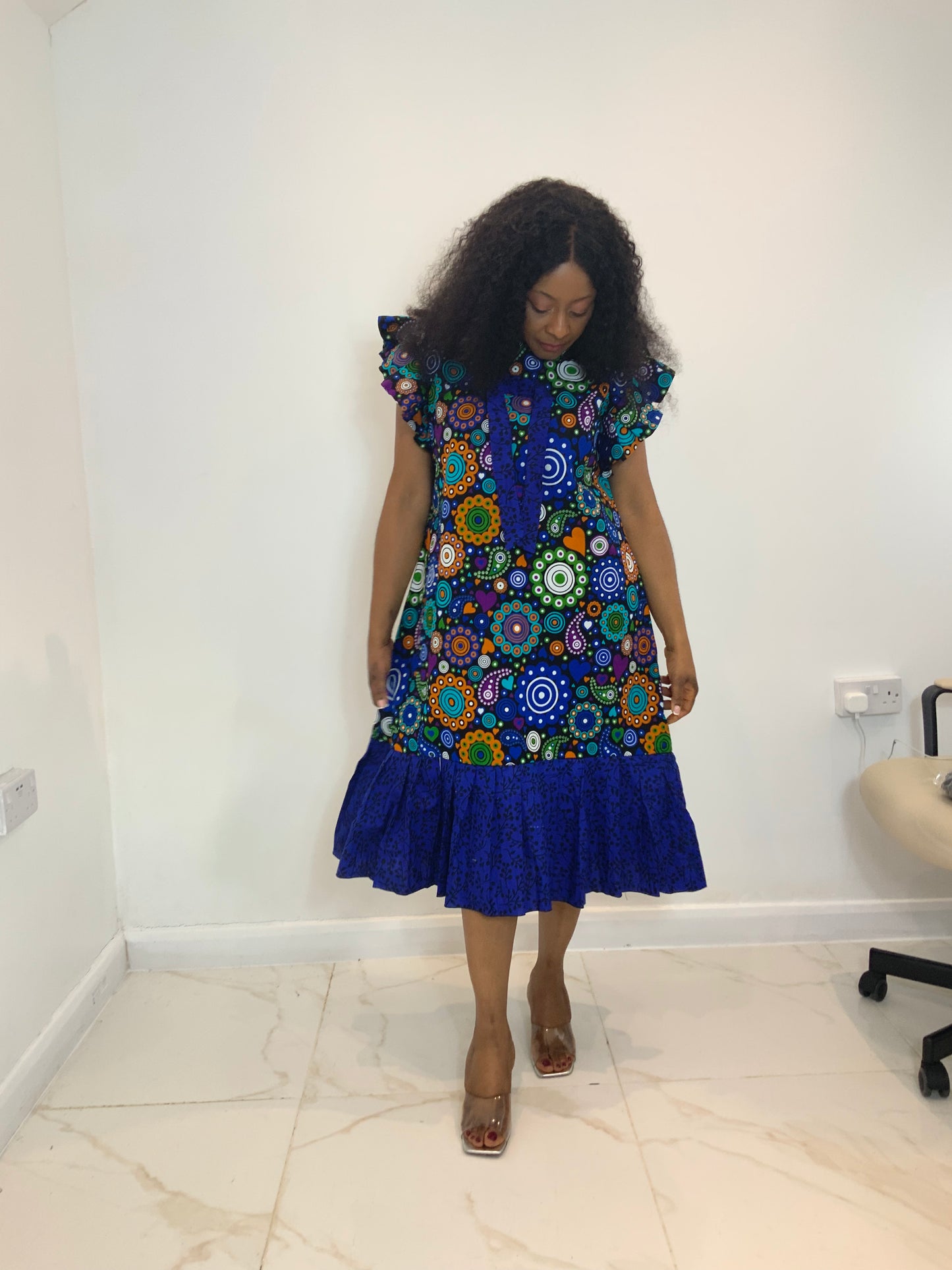 AFRICAN PRINT LARA DRESS