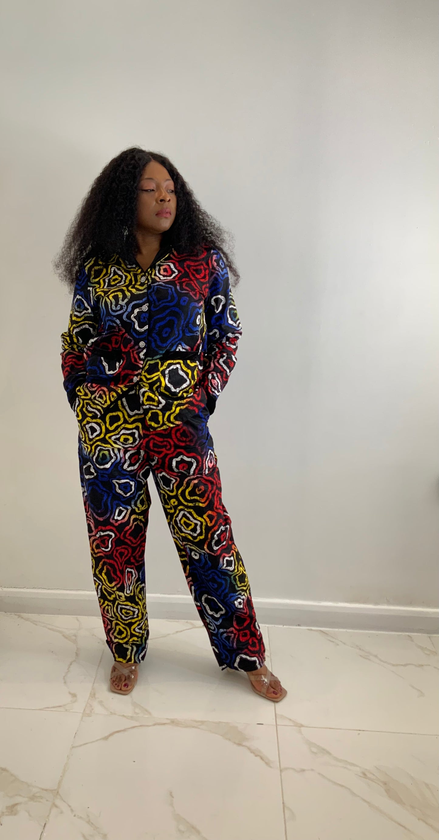AFRICAN PRINT BENITA JACKET AND TROUSER SET