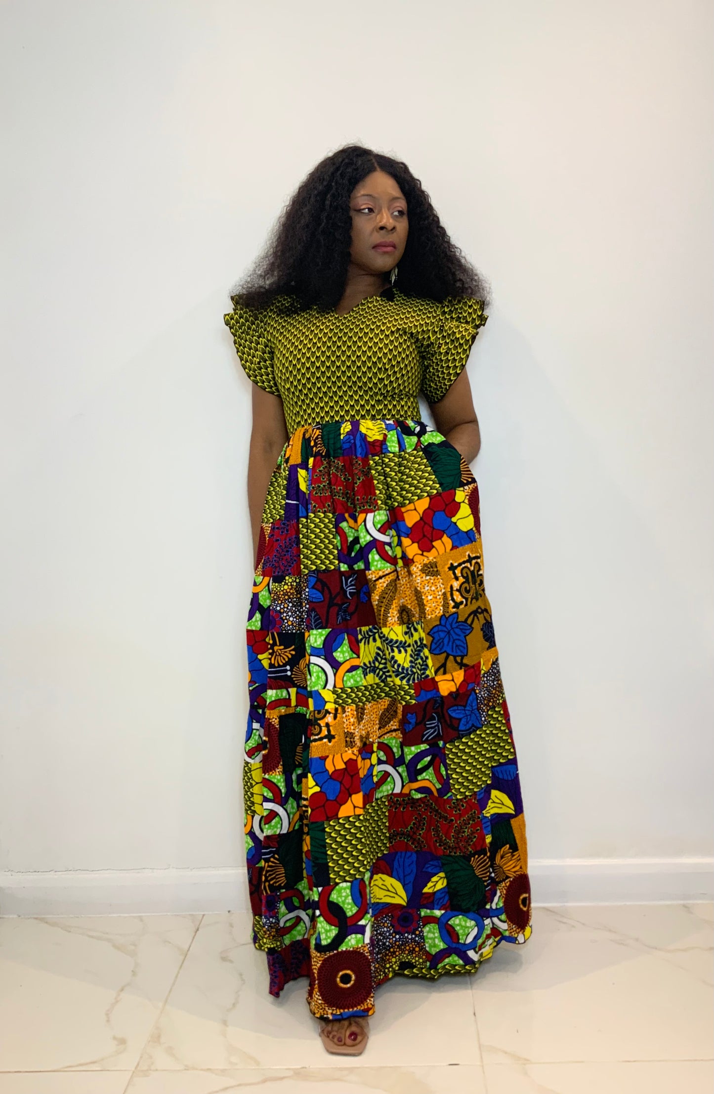 AFRICAN PRINT CHIOMA MAXI DRESS